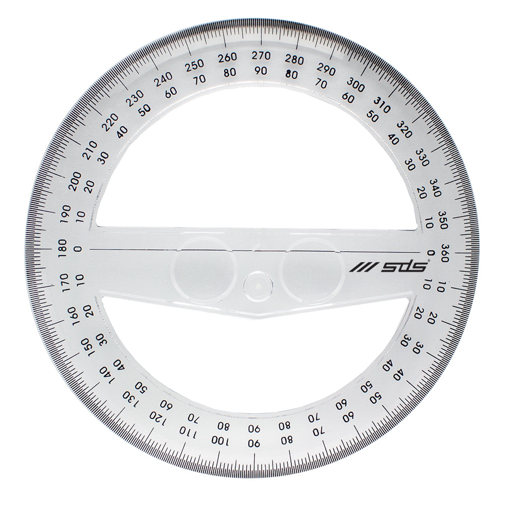 15cm Protractor – 180° and 360°