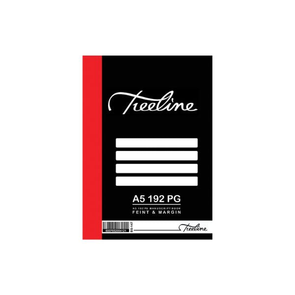 A5 Hardcover Manuscript Book, 192 pg, Feint & Margin