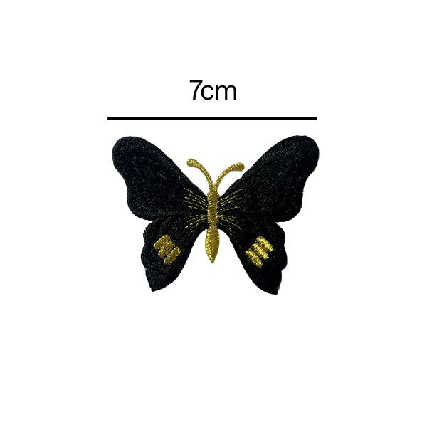 Embroidered Butterfly Iron On Patches_ScribbleandScratch