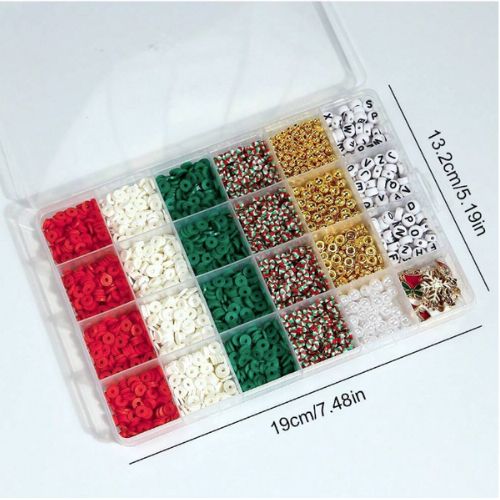 Christmas clay beads set- 3250 pieces