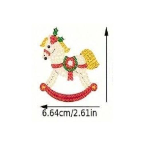 Christmas Horse Diamond Dot Decoration Kit, Single
