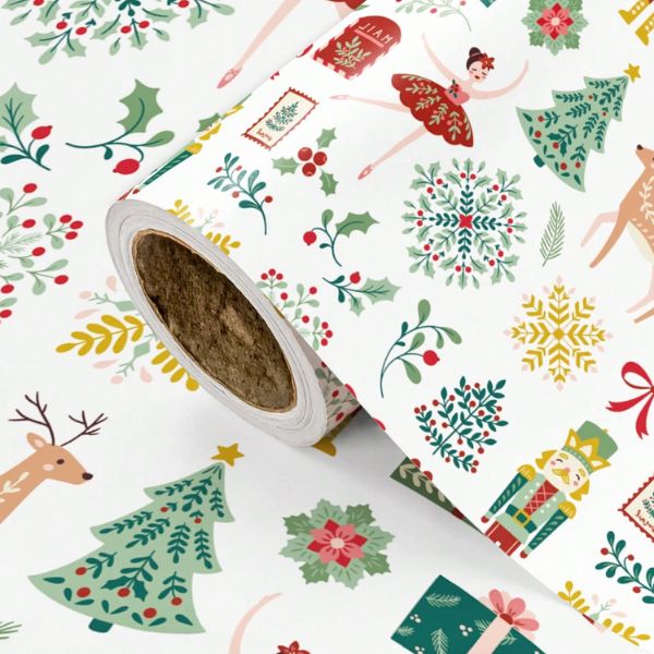Nutcracker Christmas Wrapping Paper- 43cm x 5m