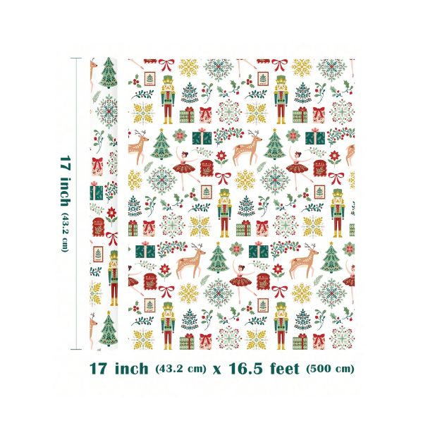 Nutcracker Christmas Wrapping Paper- 43cm x 5m