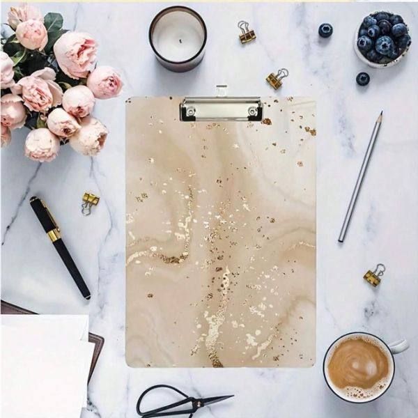 Decorative clip board A4- Gold