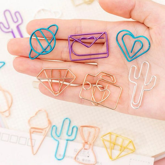 Whimsical Wire Paper Clips – Set of 10