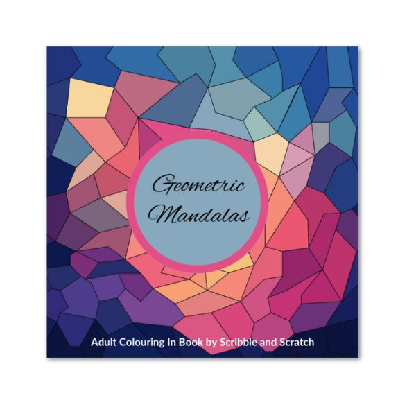 Geometric Mandalas Adult Colouring In Book, 48 Page