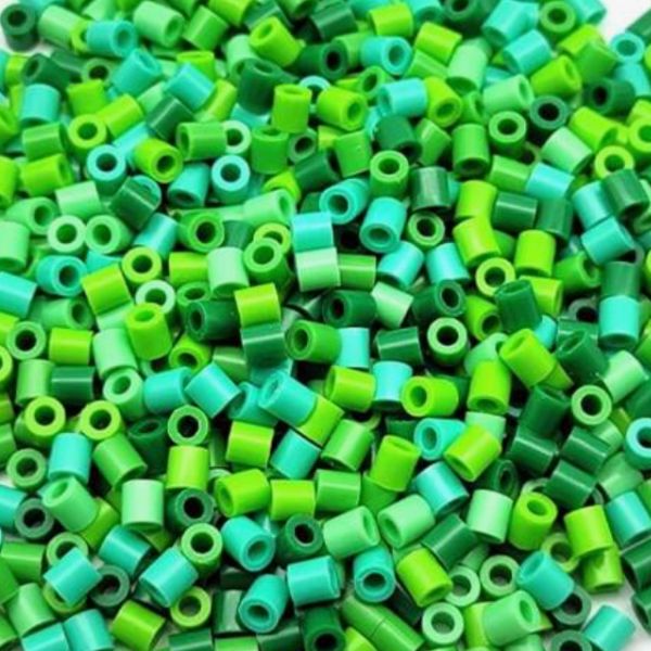 5mm iron on beads (Hama, Perler or Iron on Beads), 500 pieces - Green