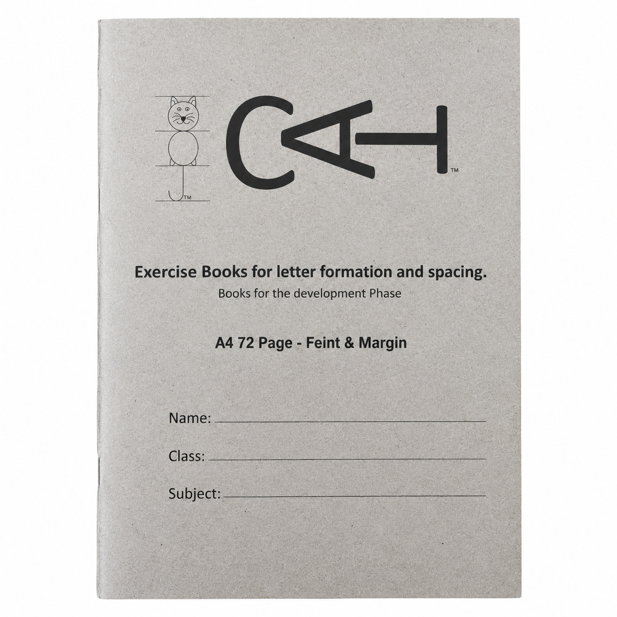 Feint and Margin CAT exercise book, A4, 72 pages- Grade 1 & 2