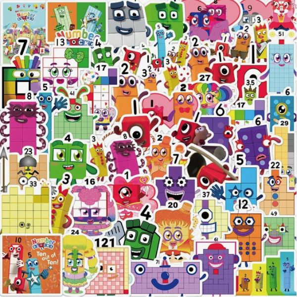 Numberblocks stickers- Set of 50