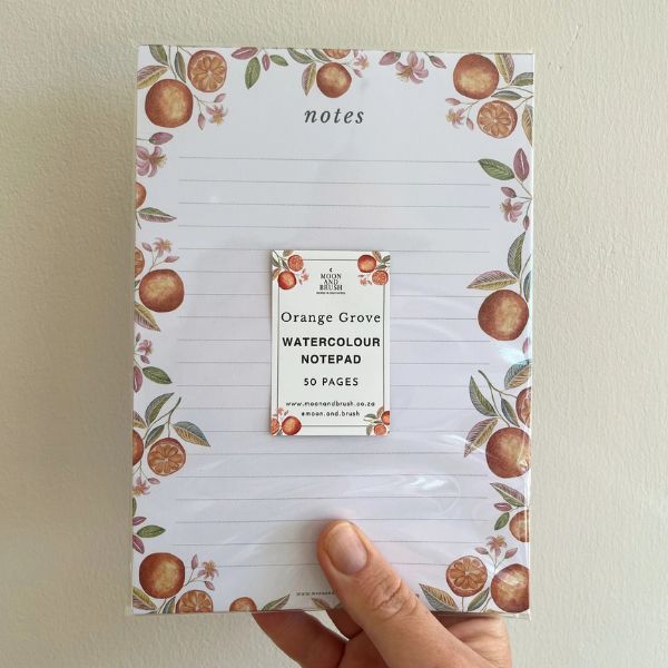 Orange Grove Notepad, Pink- 148 x 210mm