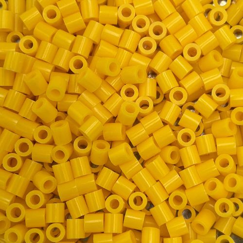 5mm iron on beads (Hama, Perler or Iron on Beads), 500 pieces, assorted colours- Yellows and oranges