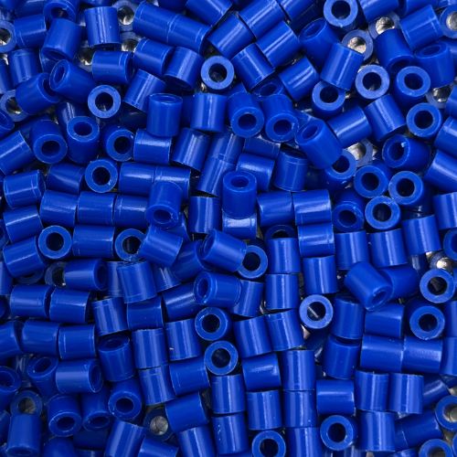 5mm iron on beads (Hama, Perler or Iron on Beads), 500 pieces, assorted colours- steel blue