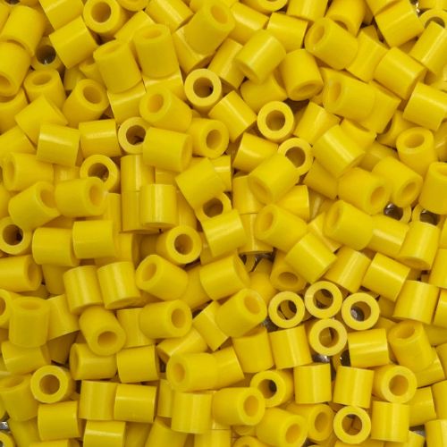 5mm iron on beads (Hama, Perler or Iron on Beads), 500 pieces, assorted colours- Yellows and oranges