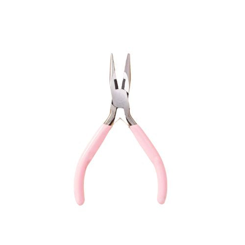 Small pink sharp nose pliers for crafting