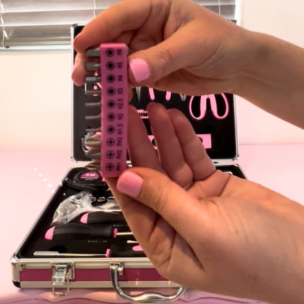 Pink Tool Box- 63 Piece with aluminium case