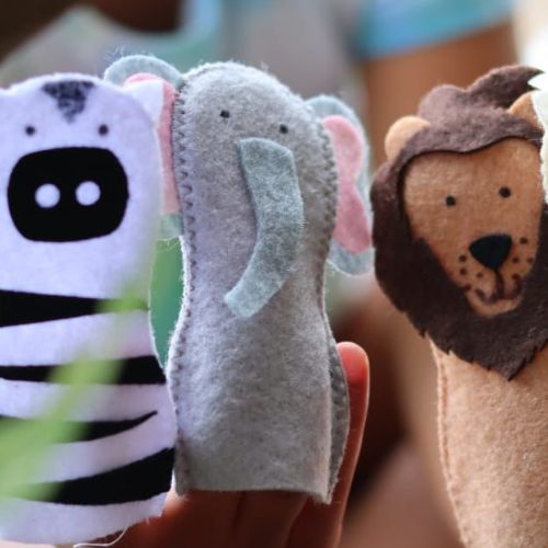 Sew your Own Elephant Finger Puppet