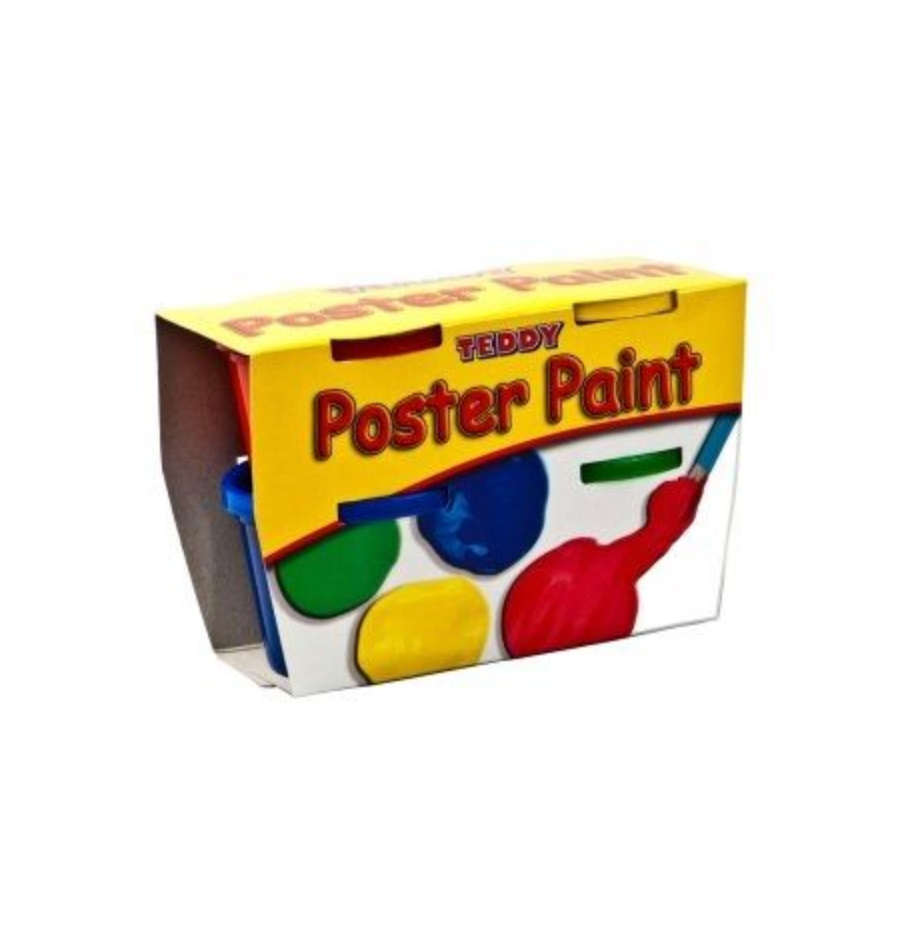 Teddy Poster Paint Kit - 4 x 100ml