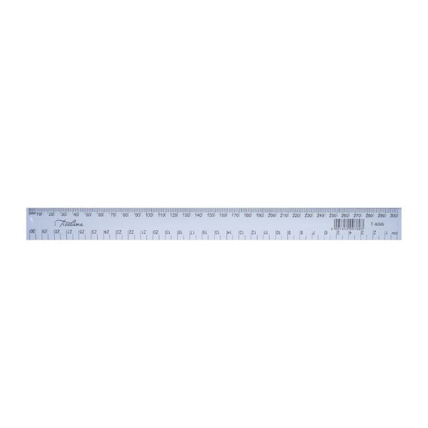 Treeline 30cm Clear Shatterproof Ruler