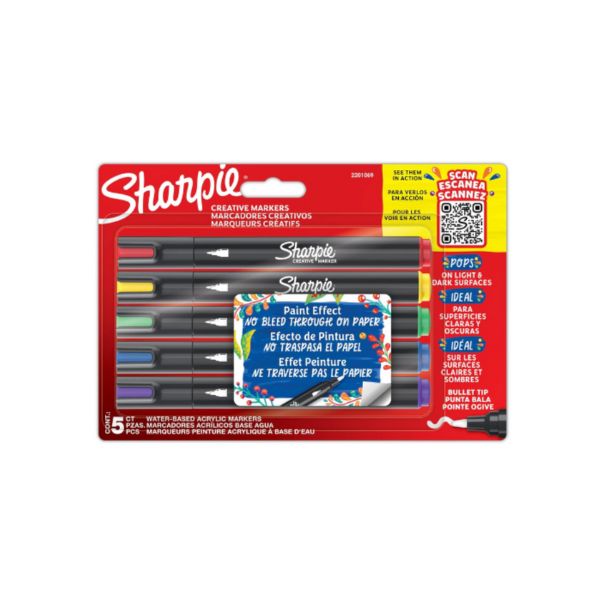 Sharpie Acrylic Creative Markers, set of 5