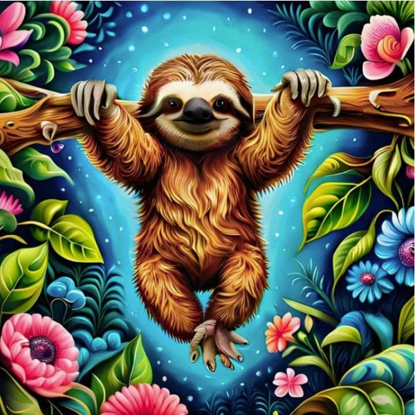 Cute Sloth Diamond Dotting Kit