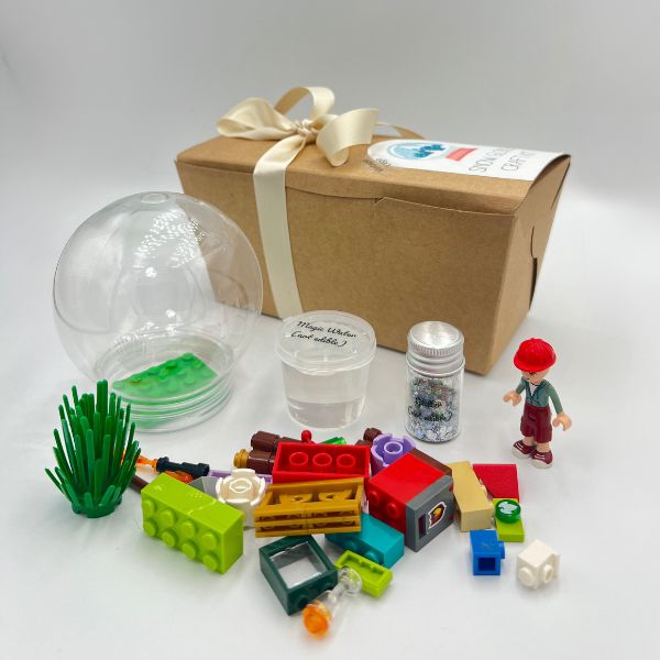 Snow Globe Craft Kit- Vintage Lego