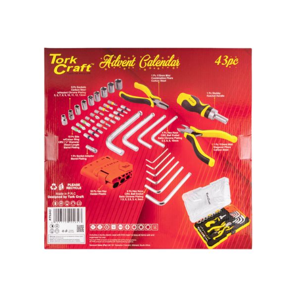Tork Craft Tools Christmas Advent Calendar- 43 Piece