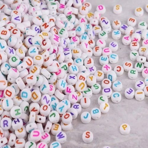 Colourful Letter Beads, 200 pieces - Scribble and Scratch