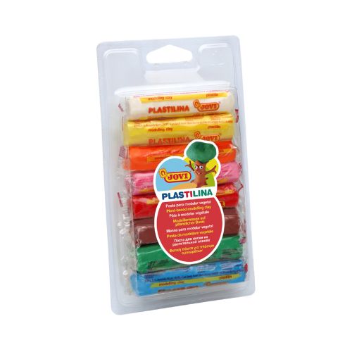 Jovi Plastilina Plant-based Modelling Clay, 8 Colours, 15g each - Scribble and Scratch