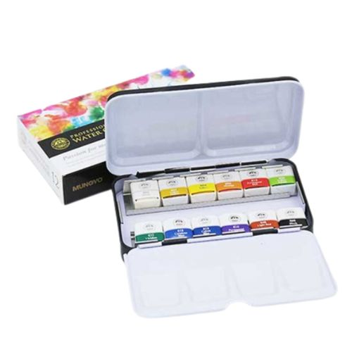 Mungyo Watercolour Pan, Set of 12 - Scribble and Scratch