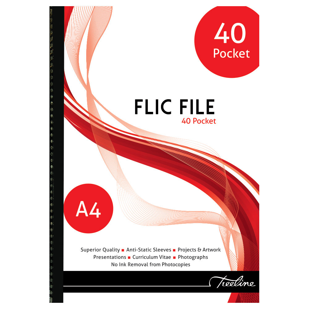 Affordable Stationery | Treeline 40 Pocket A4 Flip File | Shop Now ...