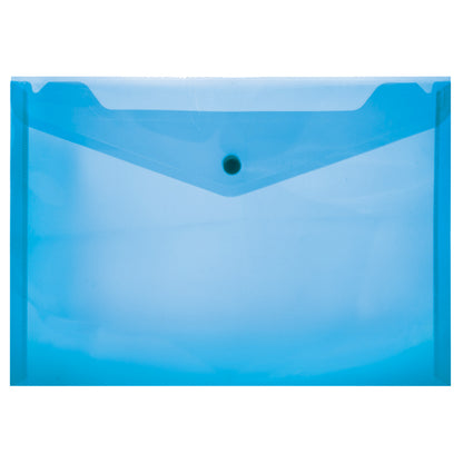 PVC A3 Plastic Envelope Folder with Stud- Assorted colours