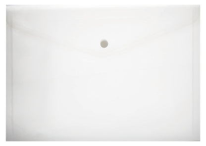 PVC A3 Plastic Envelope Folder with Stud- Assorted colours