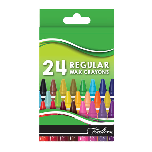 Treeline Regular Wax Crayons - 24 piece set