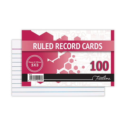 Index Cards, Set of 100, 76 x 127mm