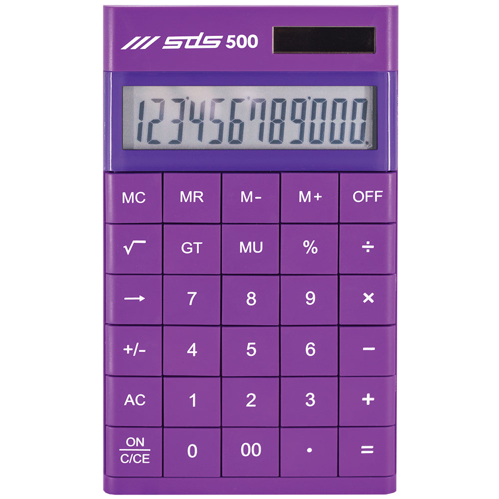SDS Basic Calculator - 12 Digits - purple