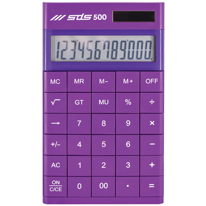 SDS Basic Calculator - 12 Digits - purple