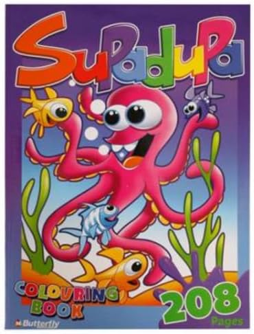 Kids Supa Dupa Colouring-in Books, 208 pages