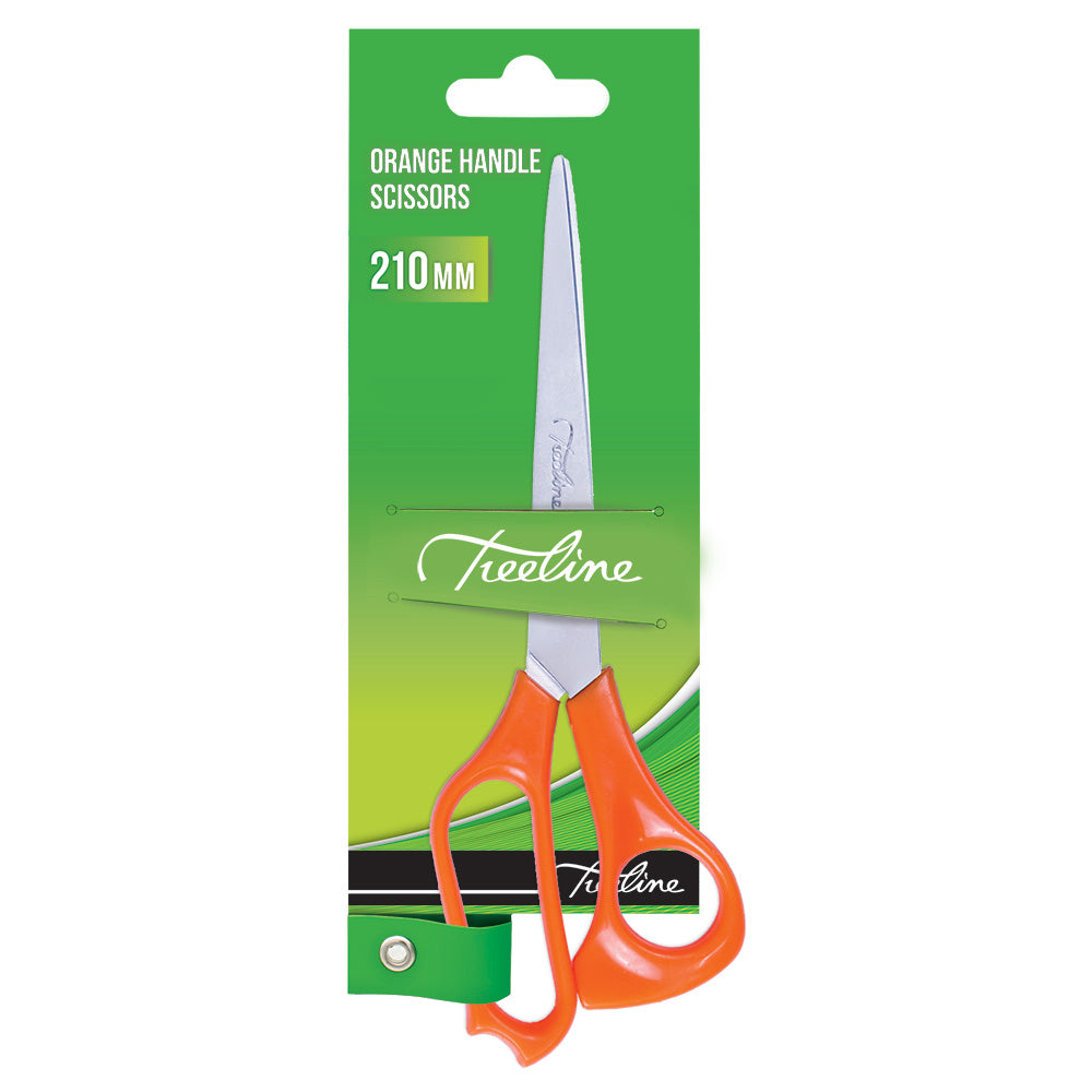 Orange Handle Scissors, 210mm