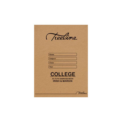 A4 72 Page Exercise Book, Irish & Margin