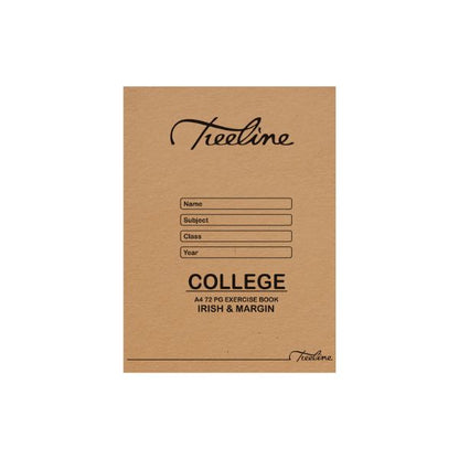 A5 72 page exercise book, Irish & Margin