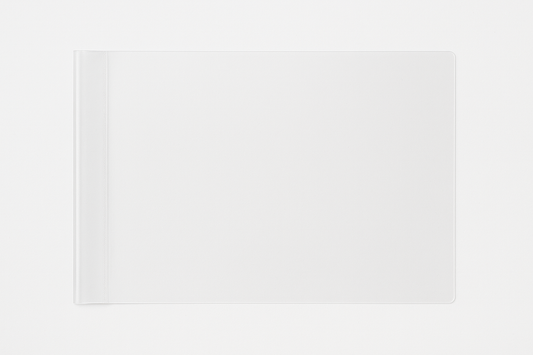 A5 landscape plastic book cover