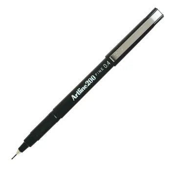 Artline 200 Black Writing Pen, 0.4mm