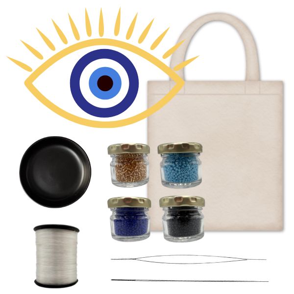 Beaded Embroidery DIY Kit- Eye