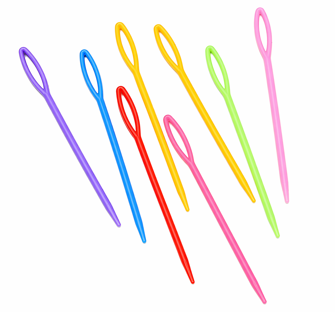 Plastic sewing needle with large eye- Set of 10