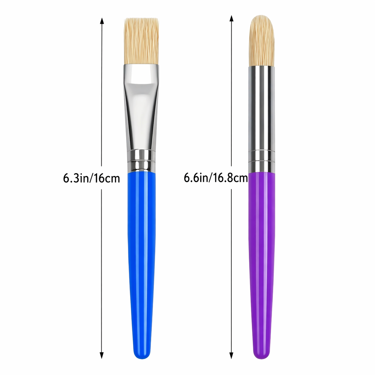 Large Kids Paint Brush - Round or Flat