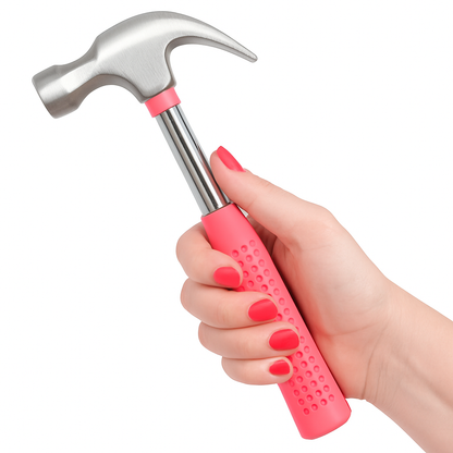 Mini Pink Toolbox, 16 piece set