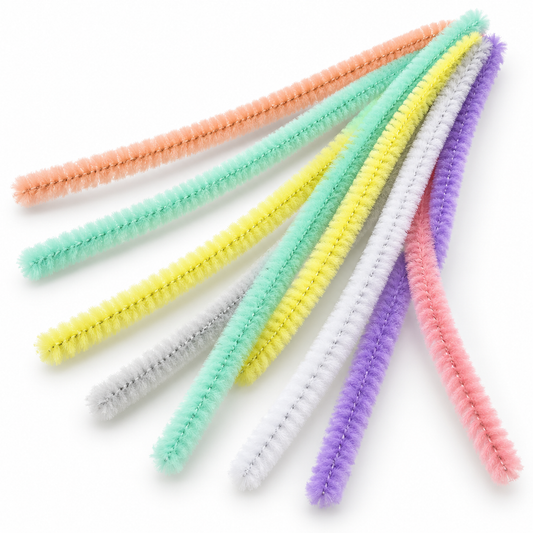 Assorted Pastel Coloured Pipe Cleaners