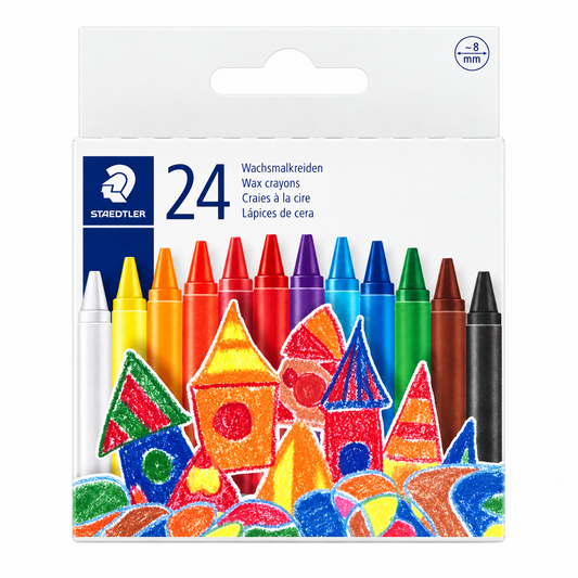 Staedtler Premium Wax Crayons - 24's