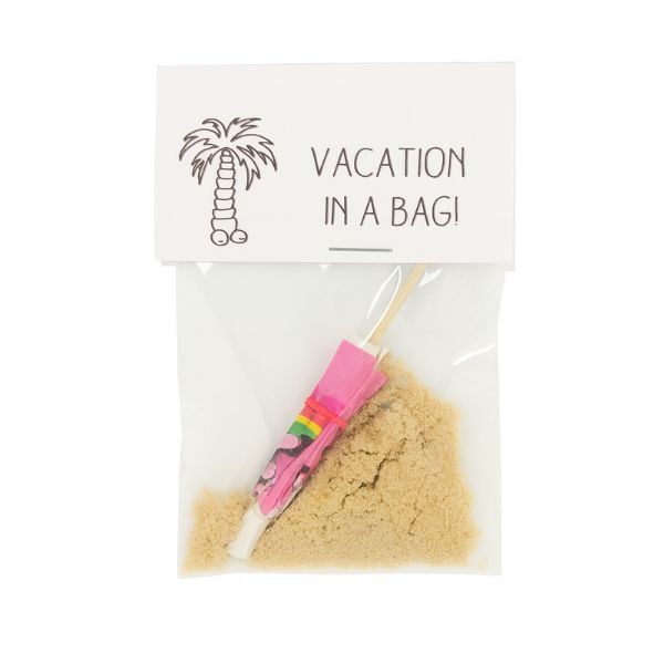 Set of 4 Christmas Table Gift - Vacation in a bag Joke