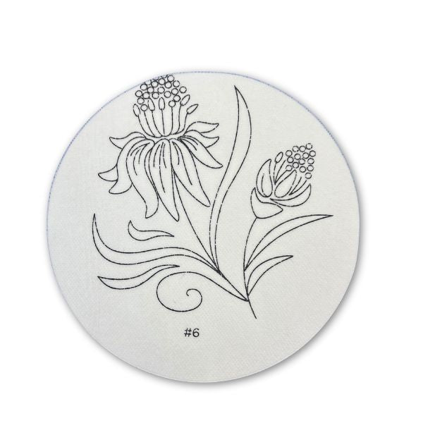 Flower Peel and Stick Sheets for Embroidery- set of 5 Sheets
